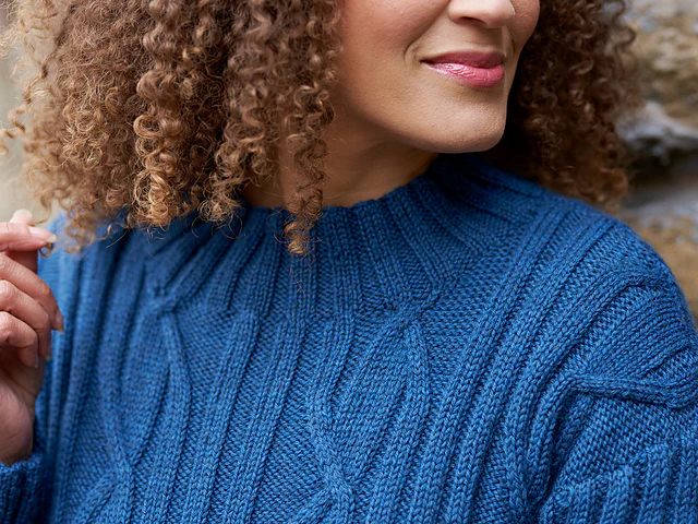 Rainton Rib & Cabled Jumper by Sarah Hatton - Image 3