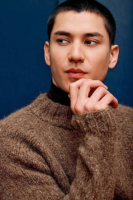 Ramon Men’s Top Down Sweater by LANGYARNS SWITZERLAND - Image 2