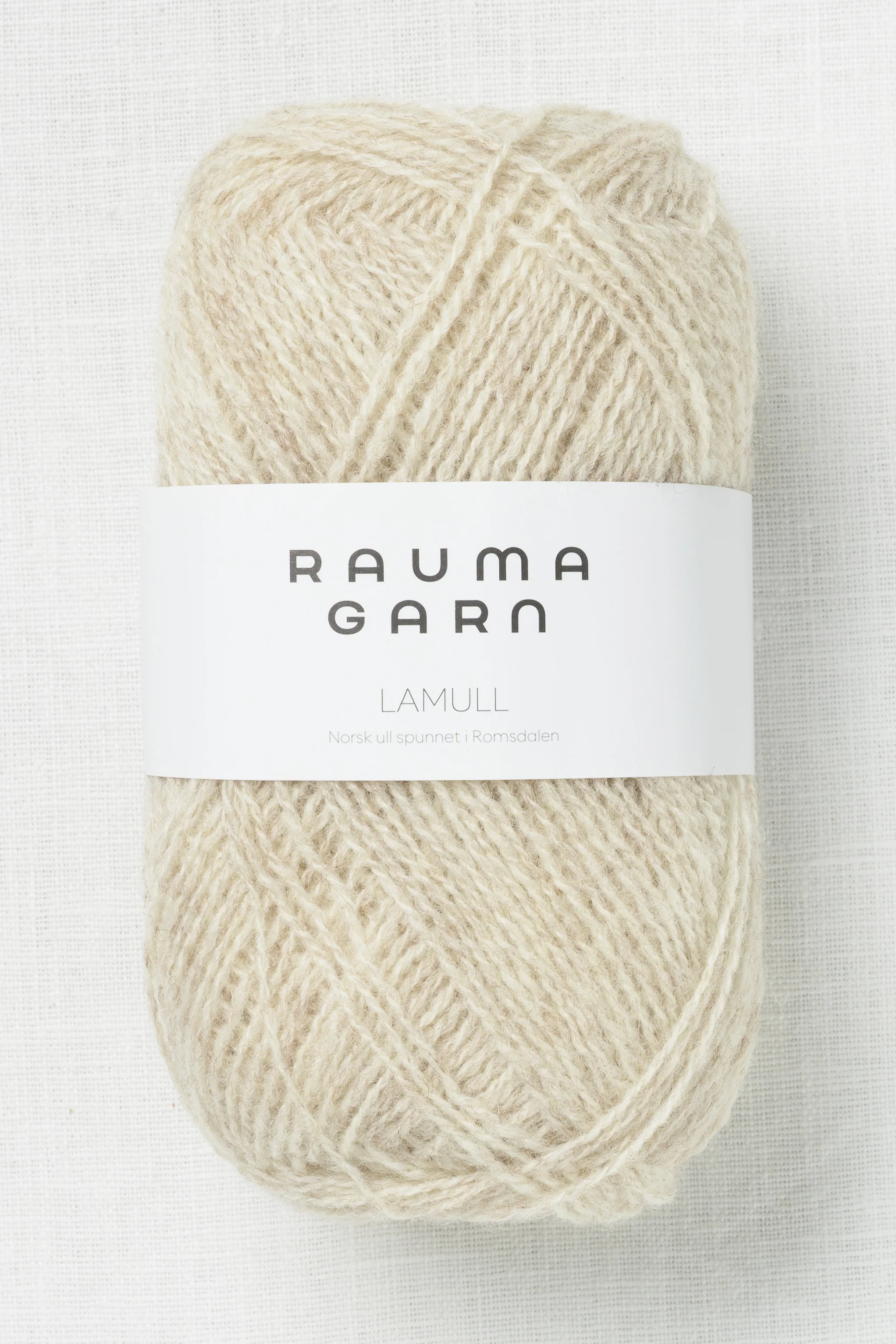 Rauma 2-Ply Lamullgarn 4078 Light Beige Heather