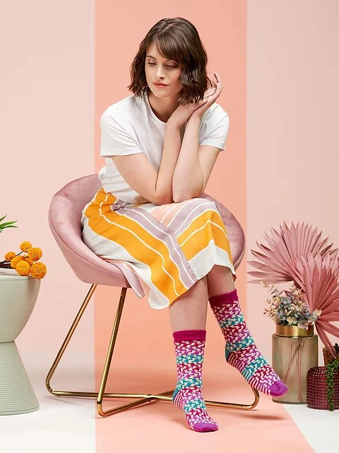 Roar Hand Knit Socks by Winwick Mum