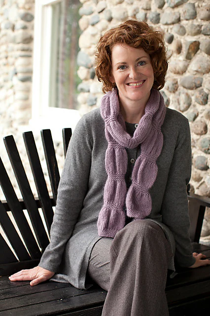 Ruched Scarf & Wrap by Churchmouse Yarns and Teas - Image 4