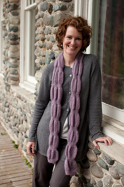 Ruched Scarf & Wrap by Churchmouse Yarns and Teas - Image 5