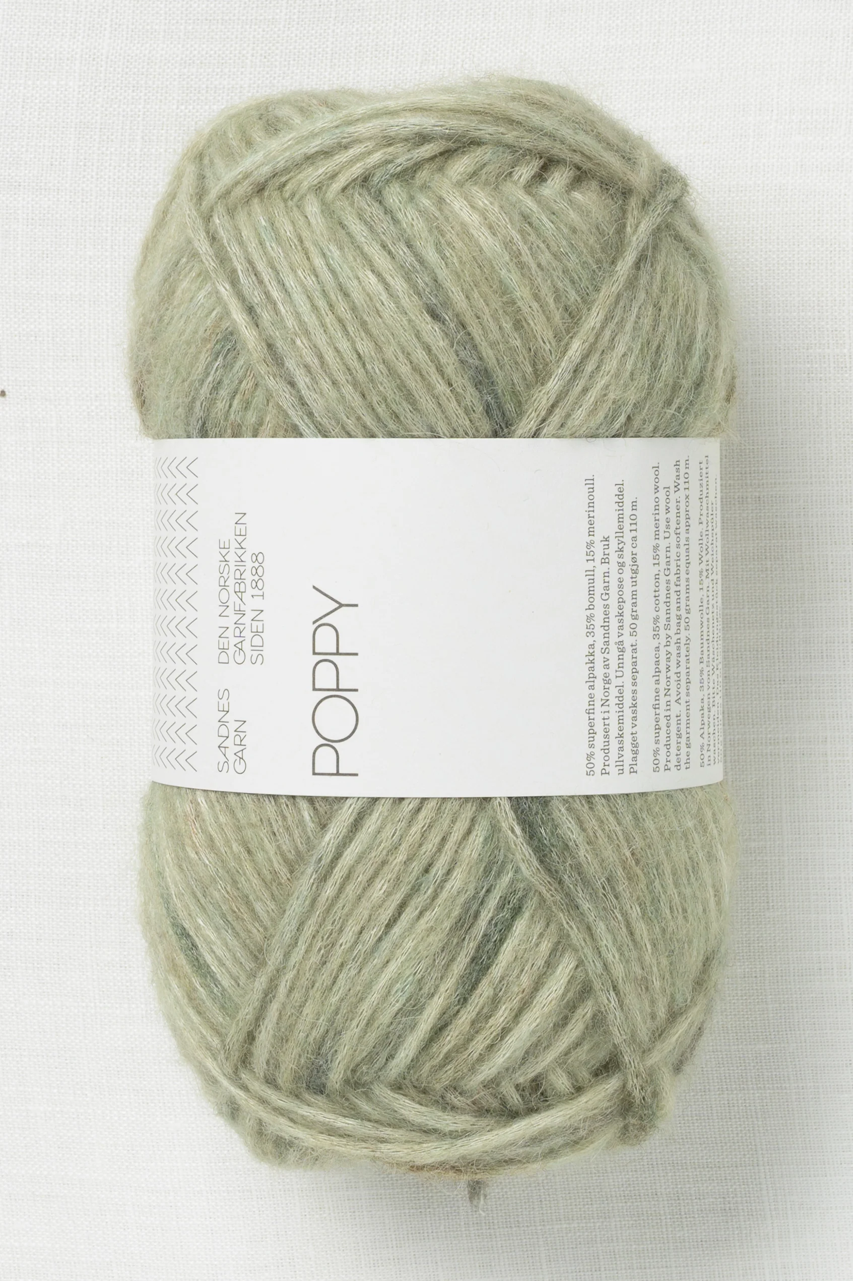 Sandnes Garn Poppy 8520 Green Marble