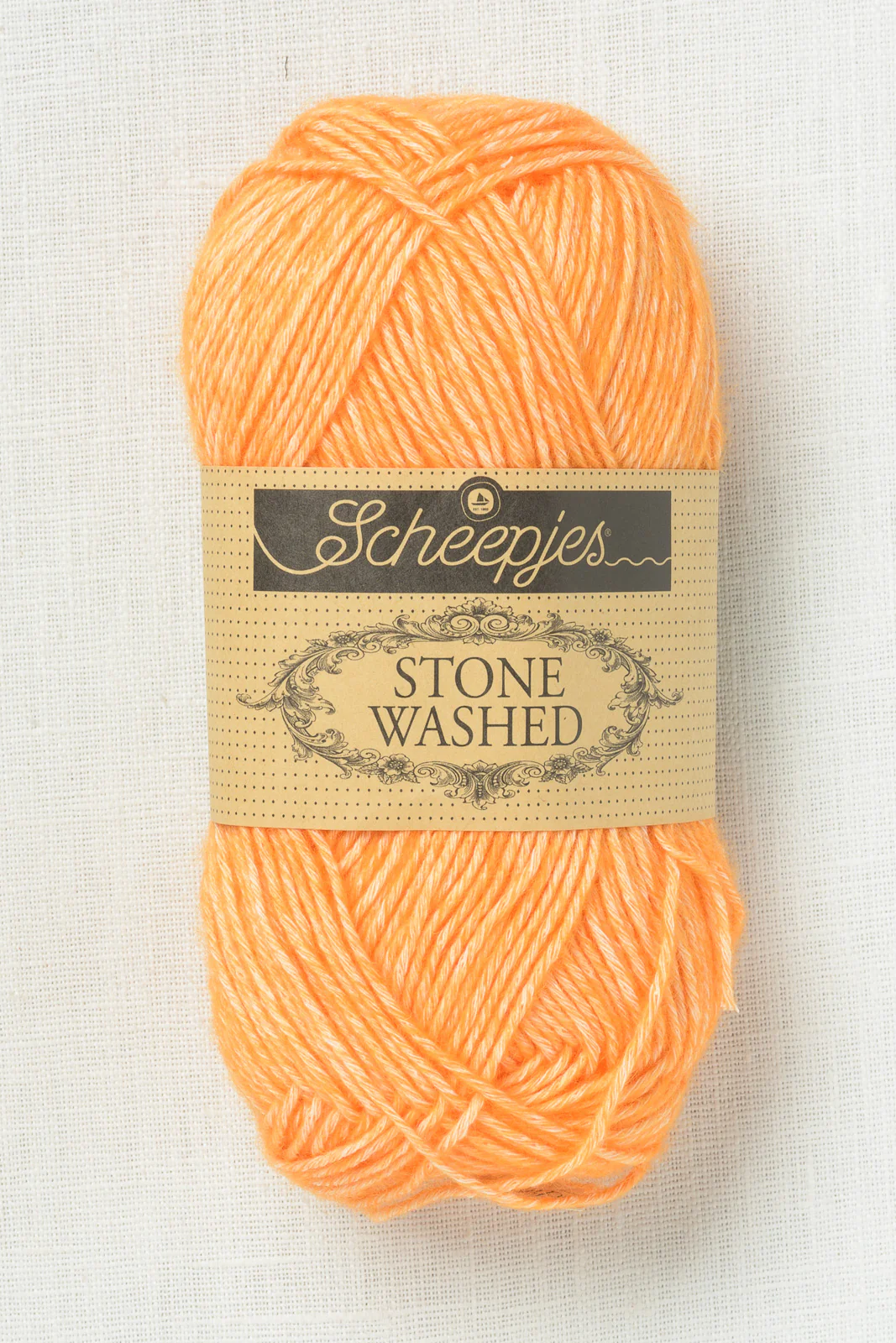 Scheepjes Stone Washed 842 Orange Calcite