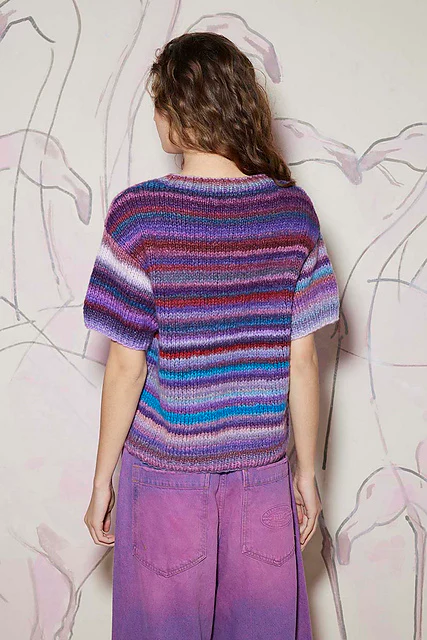 Short-sleeved sweater Hedda by LANGYARNS SWITZERLAND - Image 4