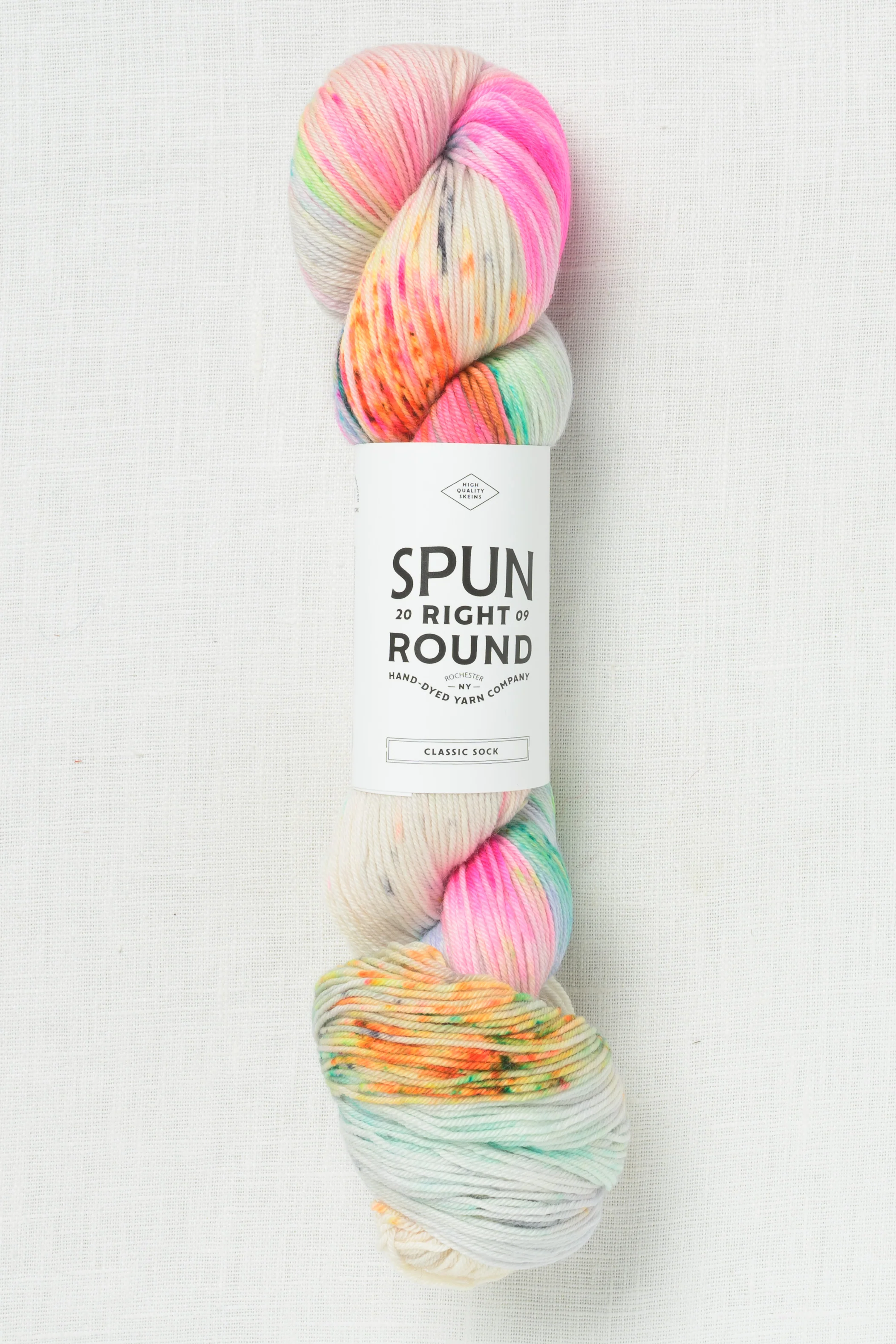 Spun Right Round Merino Aran Glitter Bomb