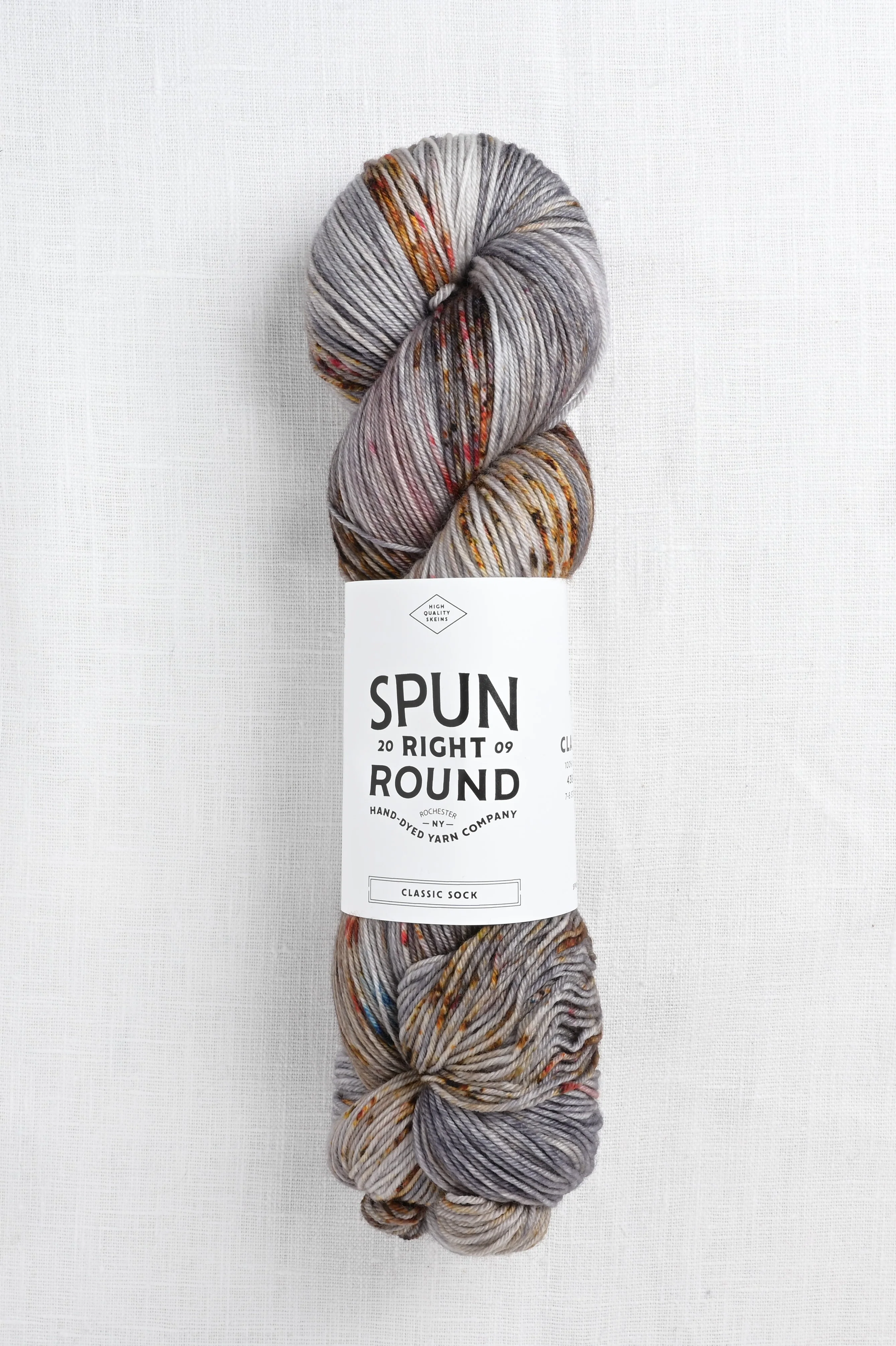 Spun Right Round Merino Aran Heart Eyes