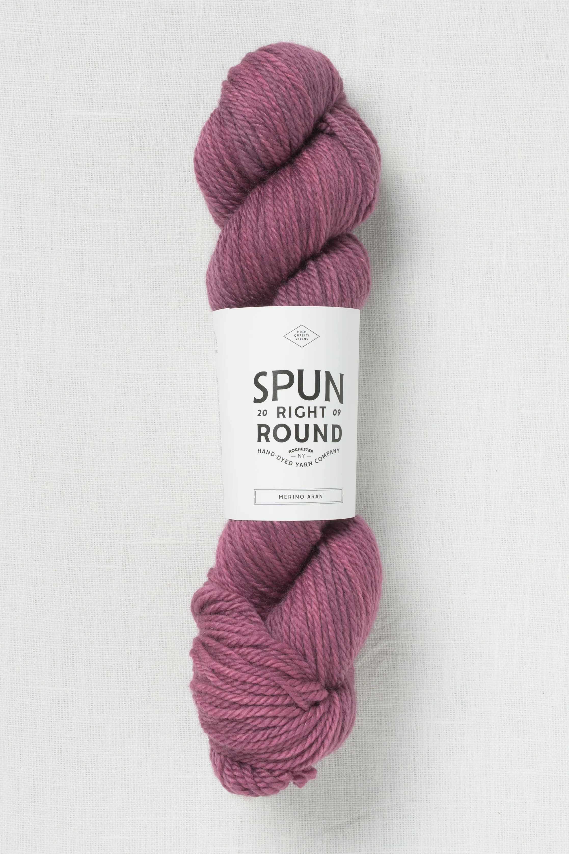 Spun Right Round Merino Aran Wine and Dine