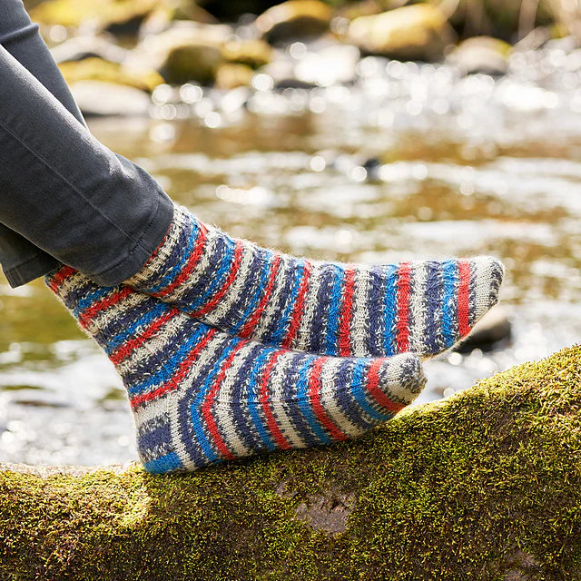 Swallow Hourglass Socks by Winwick Mum - Image 4