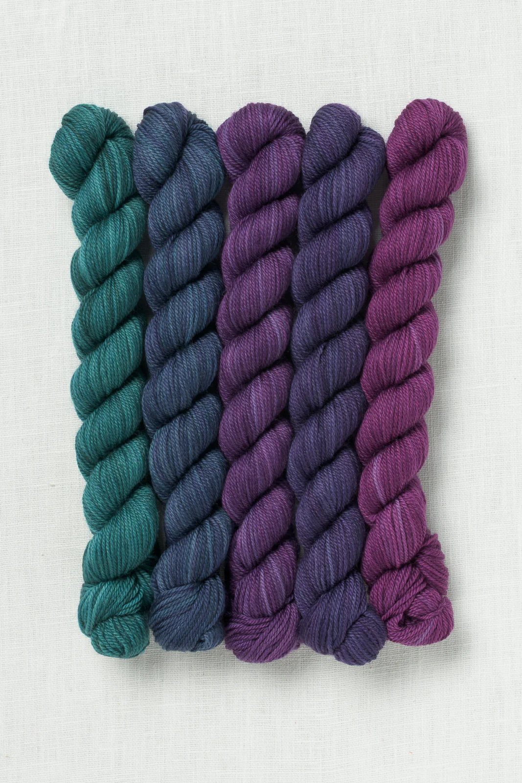 Sweet Georgia Party of Five Tough Love Sock Mini Skein Set Tanzanite