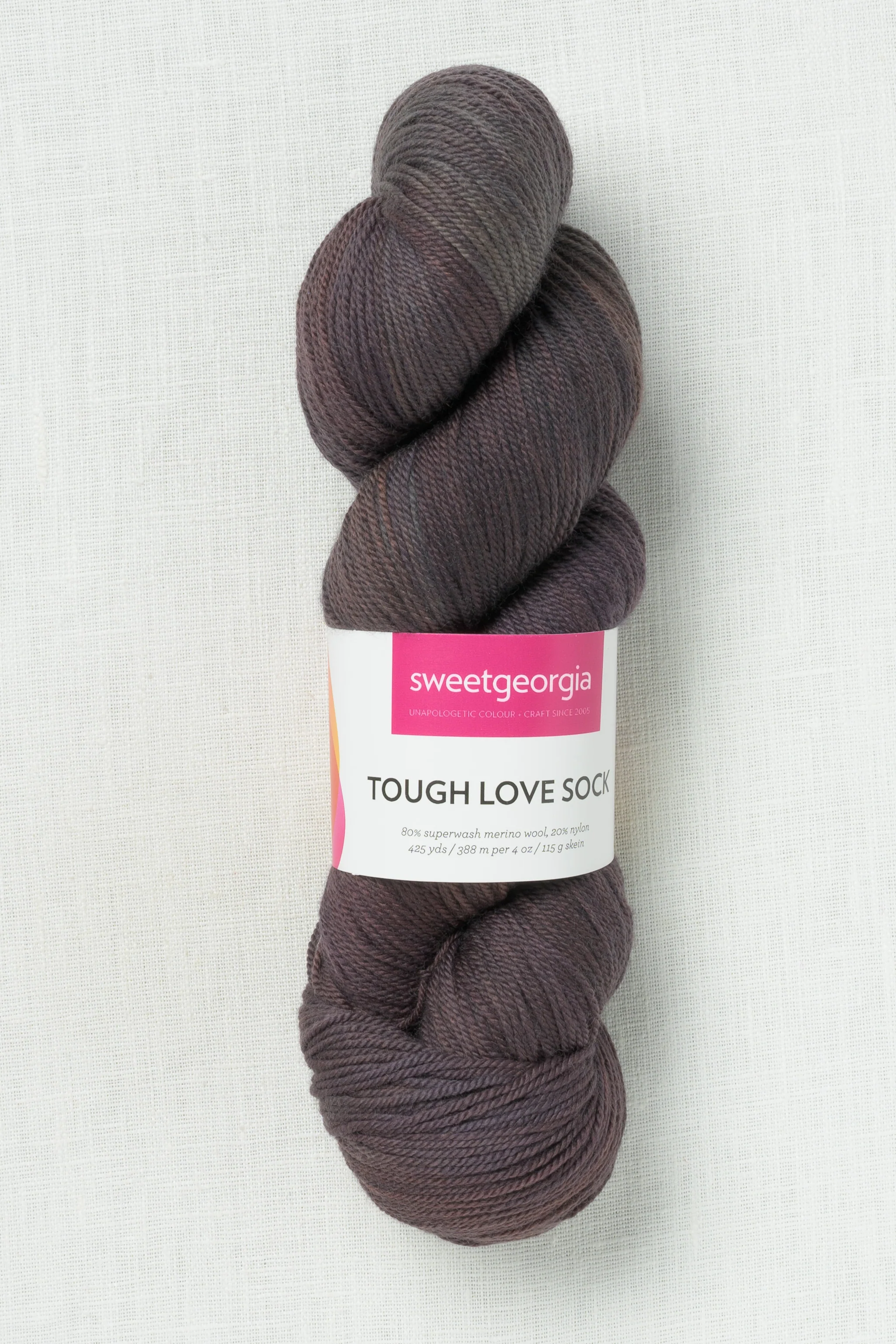 Sweet Georgia Superwash Worsted Hickory Smoke
