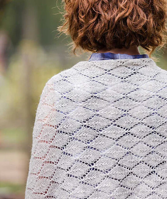 Tea Leaf Lace Scarf & Shawl by Churchmouse Yarns and Teas - Image 5