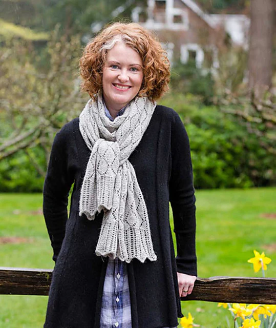 Tea Leaf Lace Scarf & Shawl by Churchmouse Yarns and Teas - Image 6