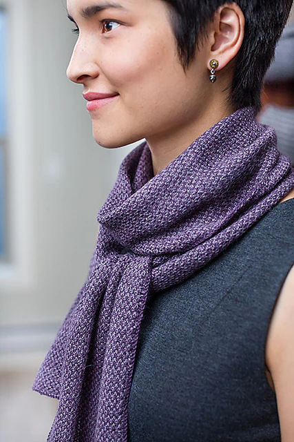 Two-Tone Twill Scarf by Churchmouse Yarns and Teas - Image 2