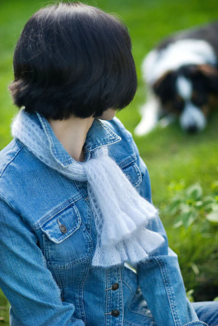 Two Way Ruffle Scarf by Churchmouse Yarns and Teas - Image 3