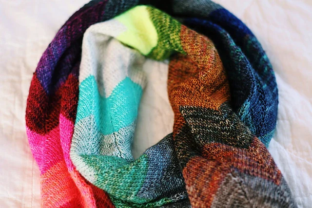 Unicorn Stripes Scarf by Antonia Shankland - Image 2