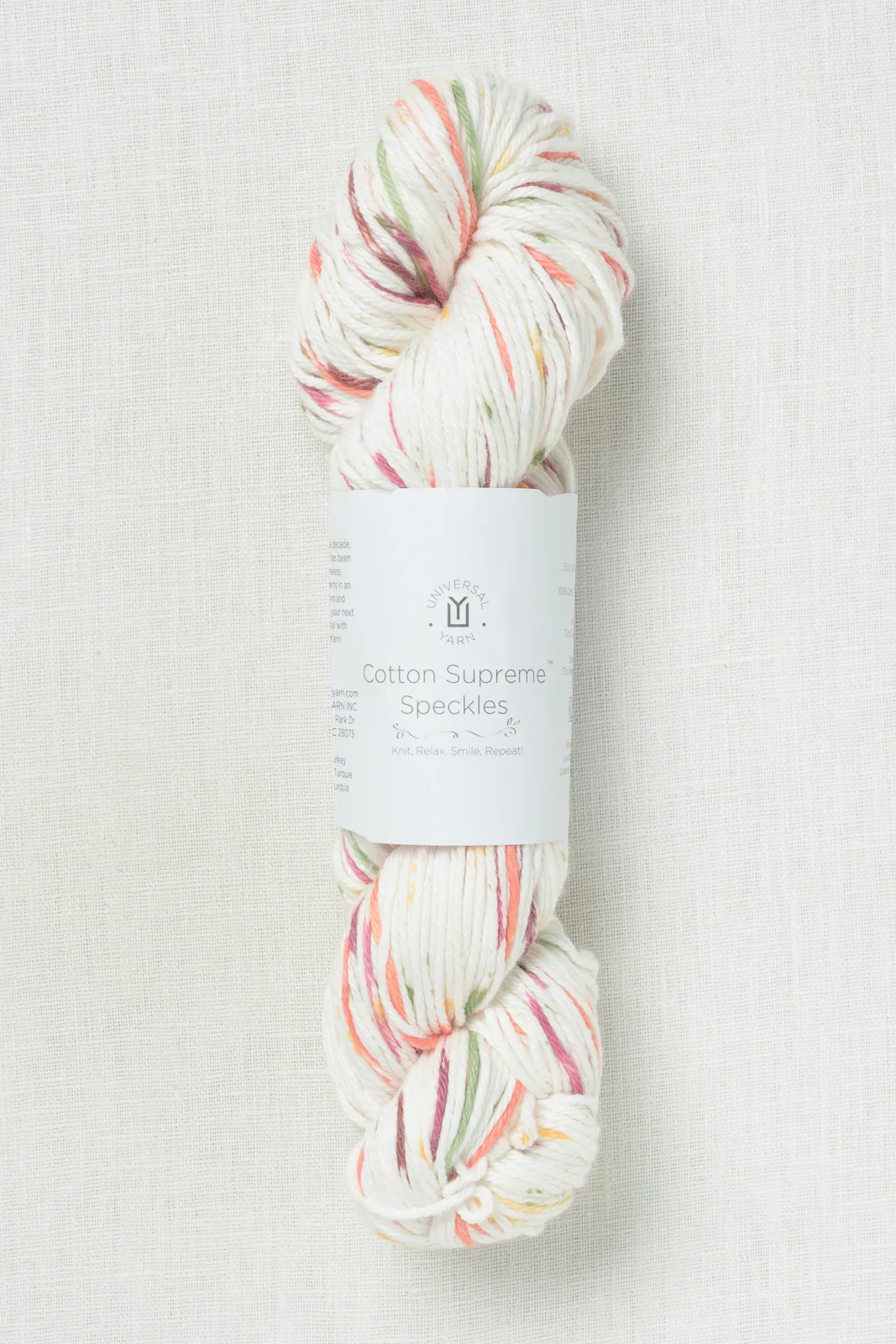 Universal Yarn Cotton Supreme Speckles 1005 Peachy