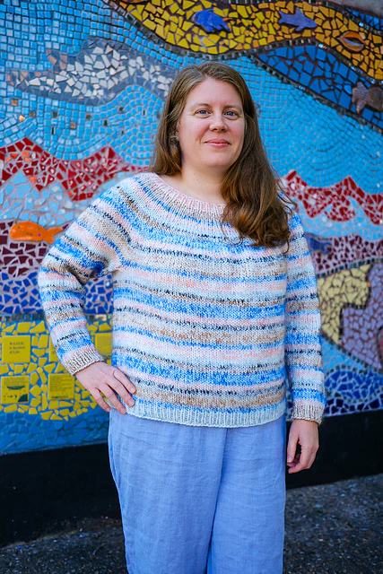 Watercolor Haze Pullover by Sarah E. Chapman - Image 7
