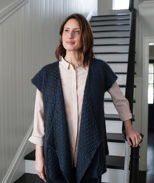 Wrap & Tie Apron Vest by Churchmouse Yarns and Teas - Image 5